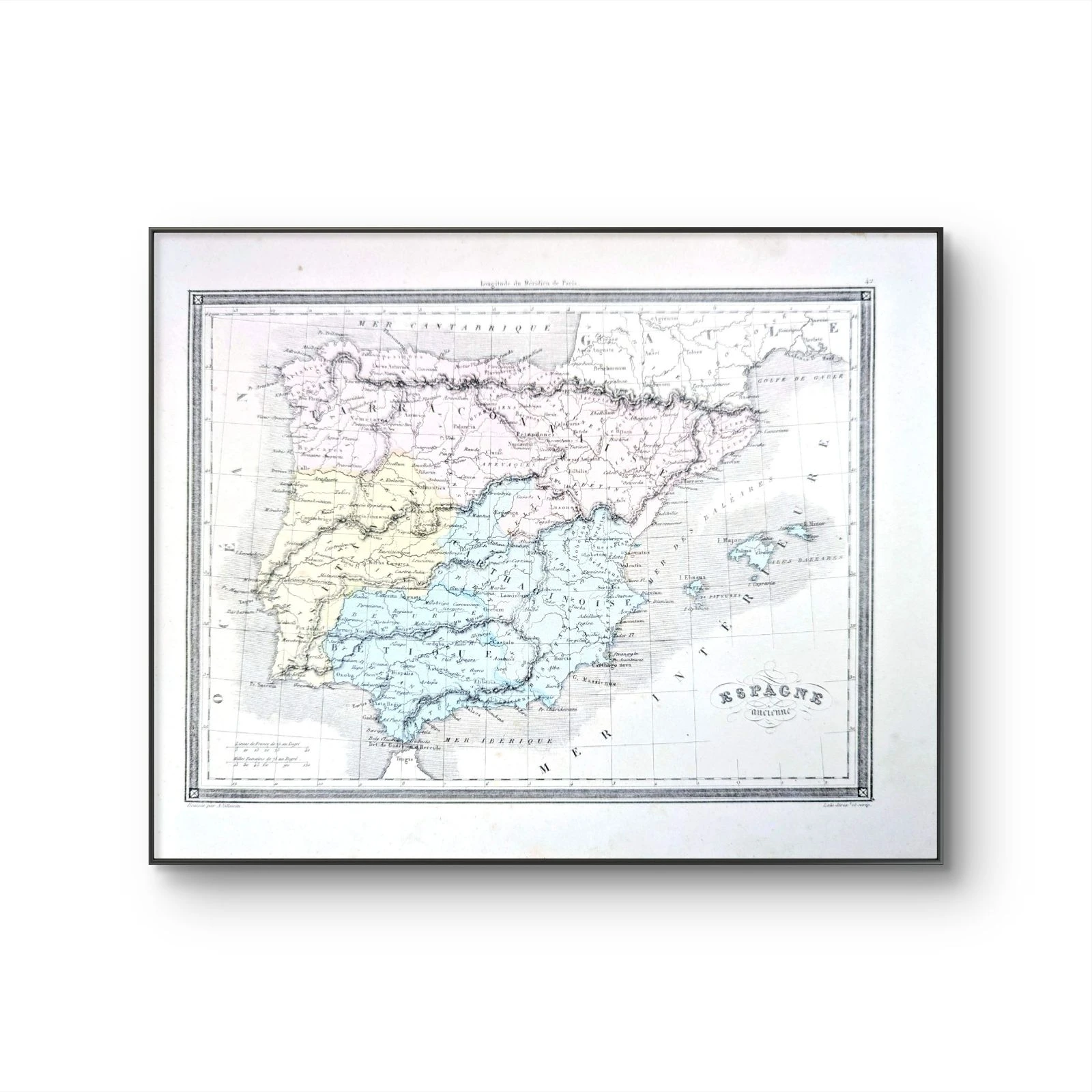 A antiga Espanha, mapa impresso em 1852. – photo 6